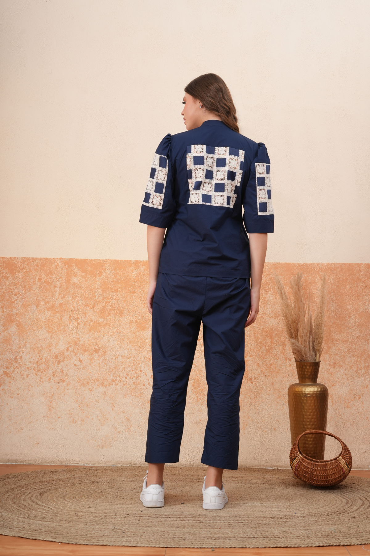 Natasha Luthra in azure coordset