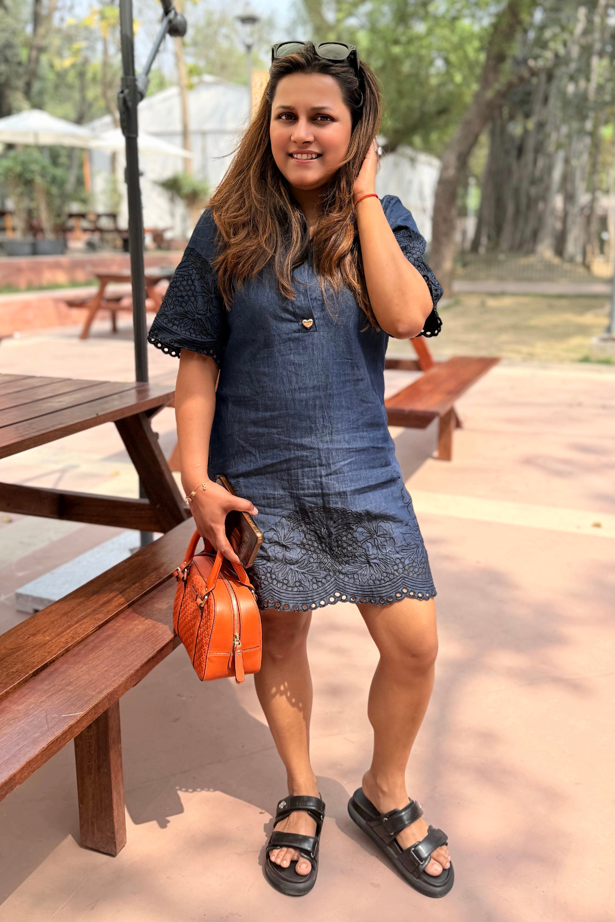 Pineapple Denim Dress