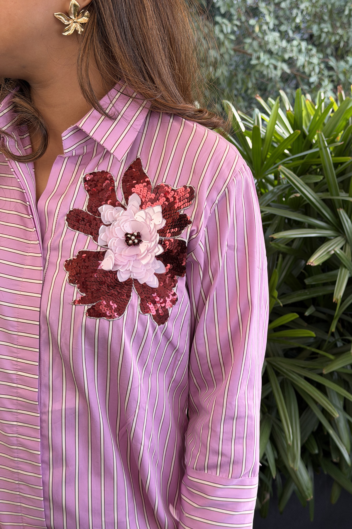 Pink Striped Shirt