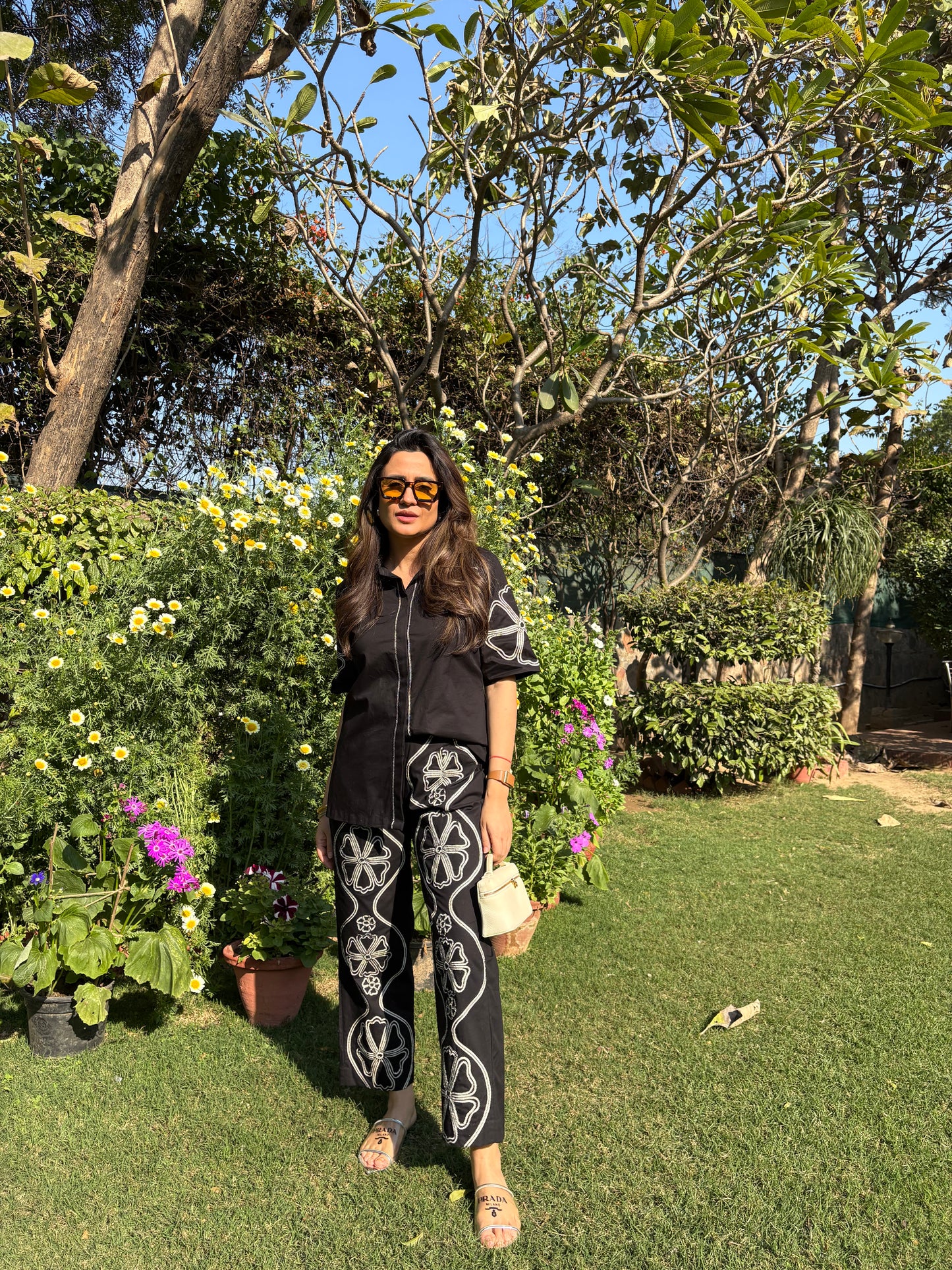 Mitali Wadhwa (Boho noir floral coordset)