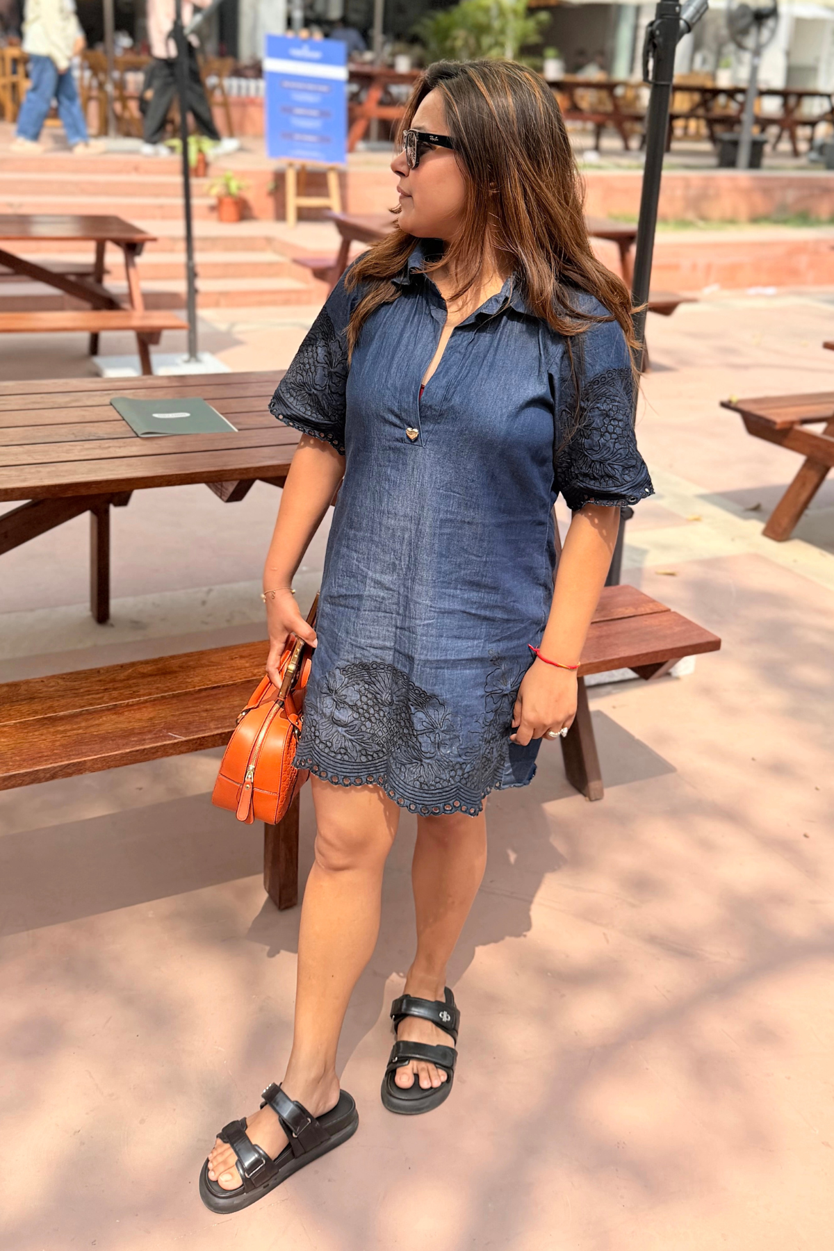 Pineapple Denim Dress