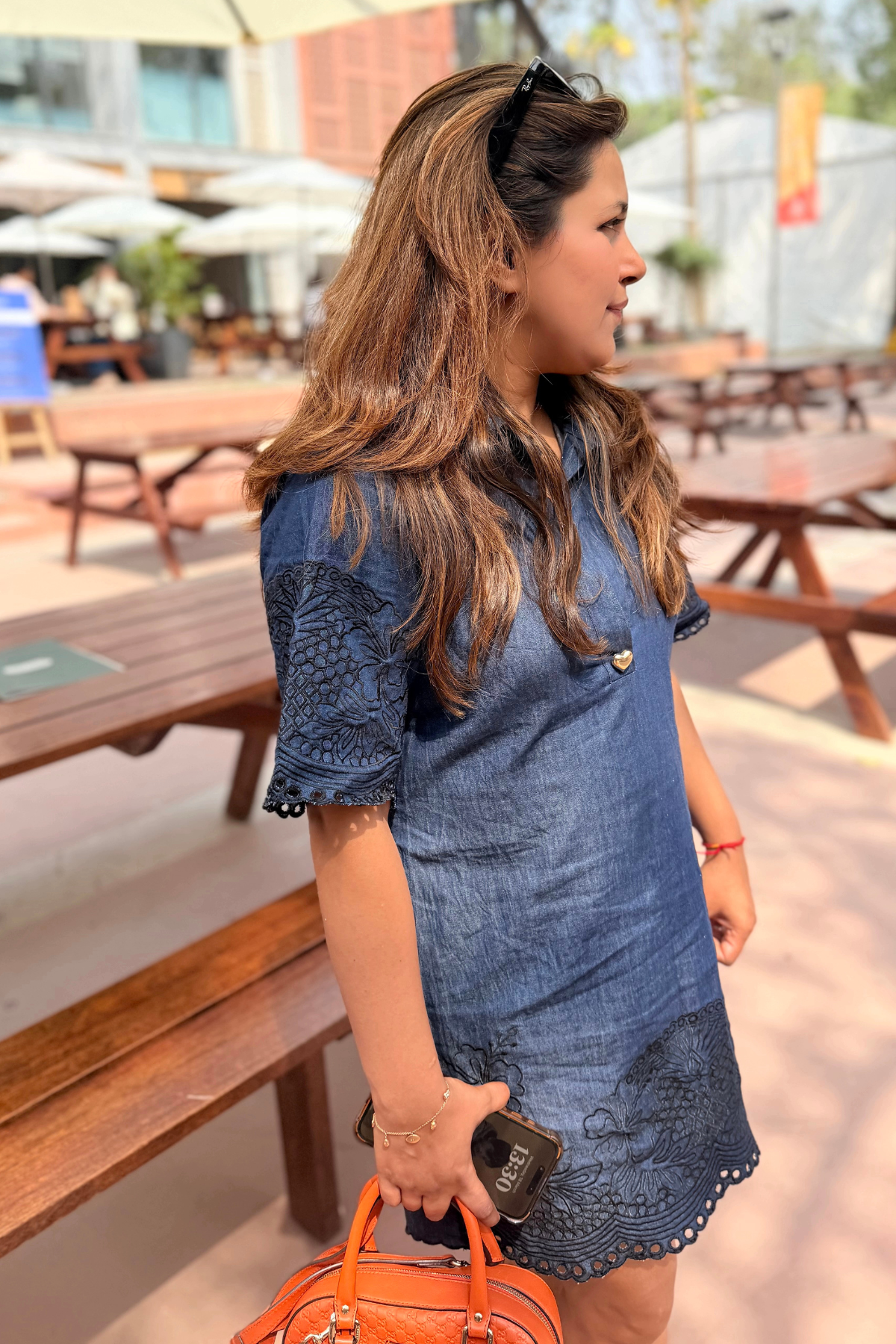 Pineapple Denim Dress