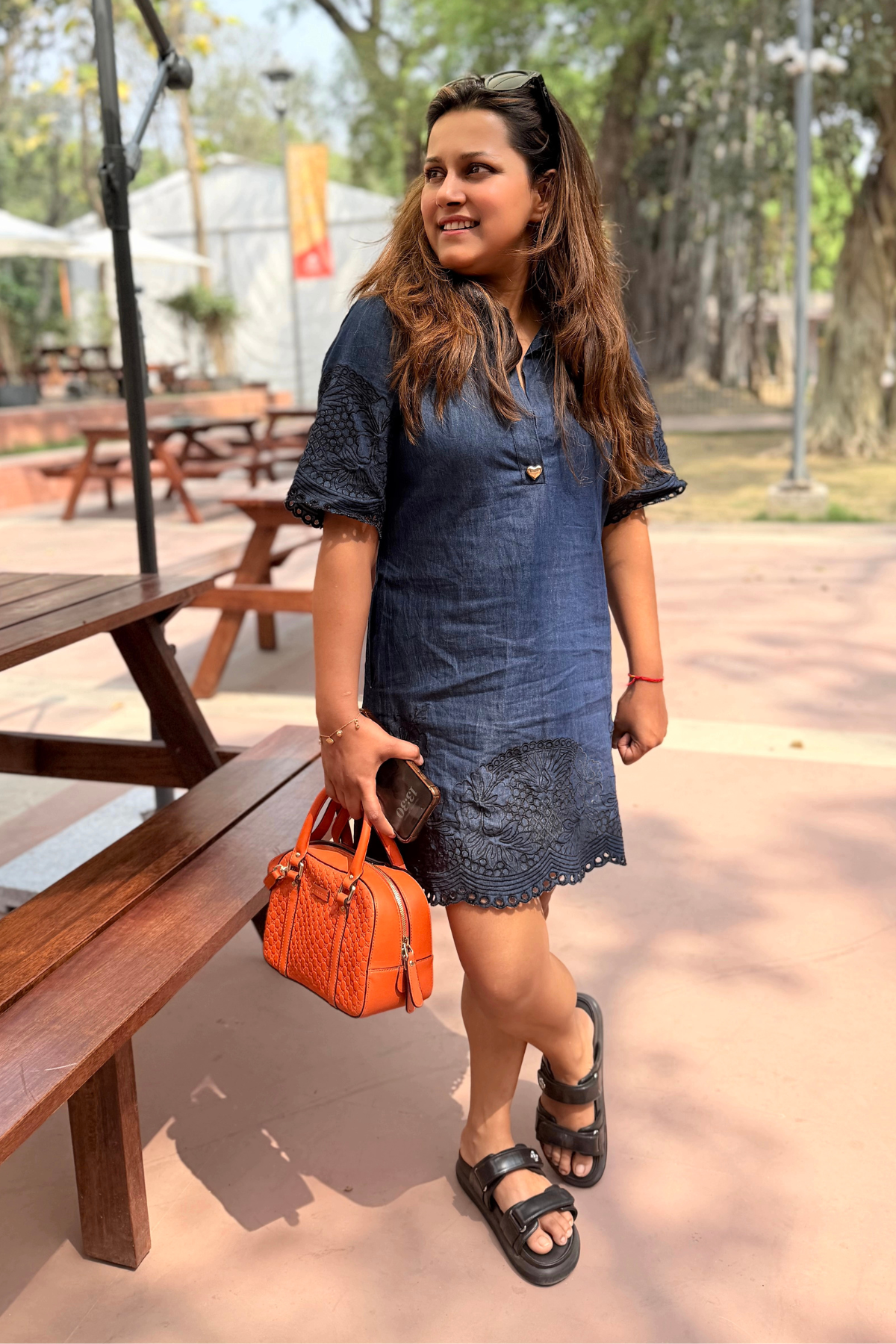 Pineapple Denim Dress