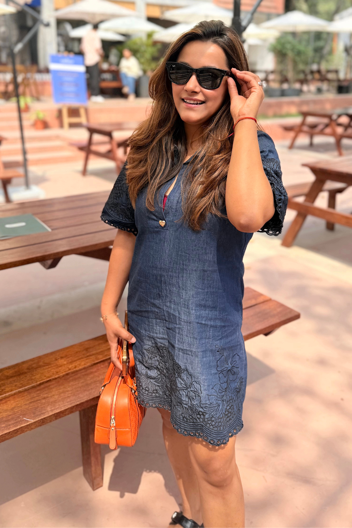Pineapple Denim Dress